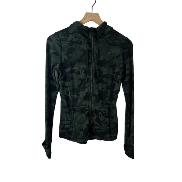 Lululemon Hooded Define Jacket Nulu Heritage Camo Green Multi - Picture 1 of 6